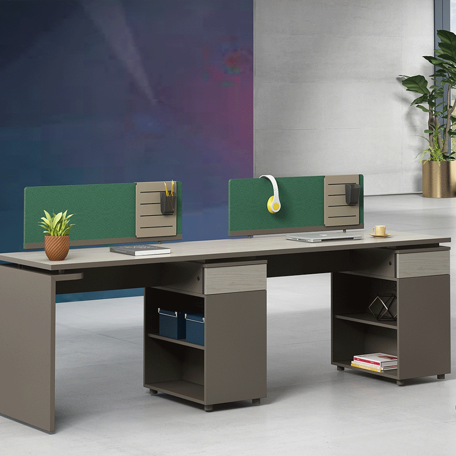 鋼制辦公家具-鋼制辦公老板桌圖片-奧克系列產品實景圖